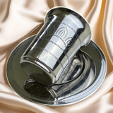 גביע קידוש דגם הרבי - סט גודל רביעית