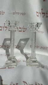 זוג פמוטים לשבת קריסטל מהמם
