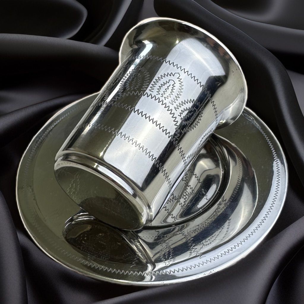 גביע קידוש דגם הרבי - סט 120 מ״ל