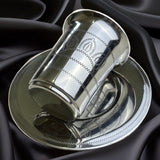 גביע קידוש דגם הרבי - סט 120 מ״ל