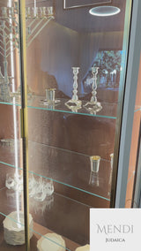 פמוט דגם הרבנית חיה מושקא ציפוי כסף יוקרתי